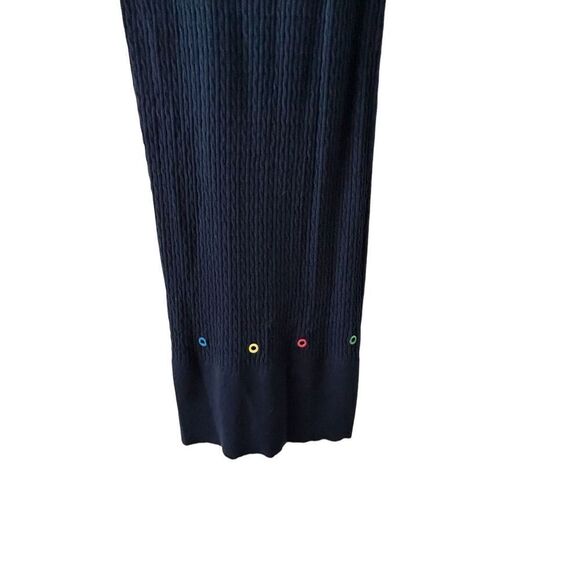 Staud Cecily Open-Back Cable-Knit Midi Dress Women’s Navy Size Small - Picture 8 of 12